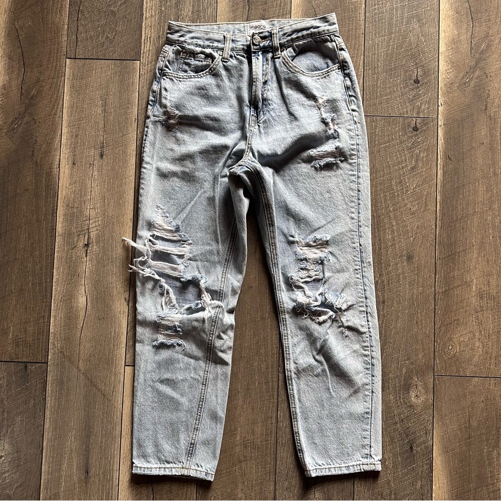 Insane Gene Distressed Straight Leg Jeans